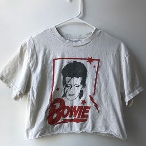 Brandy Melville Bowie Cropped T-Shirt
